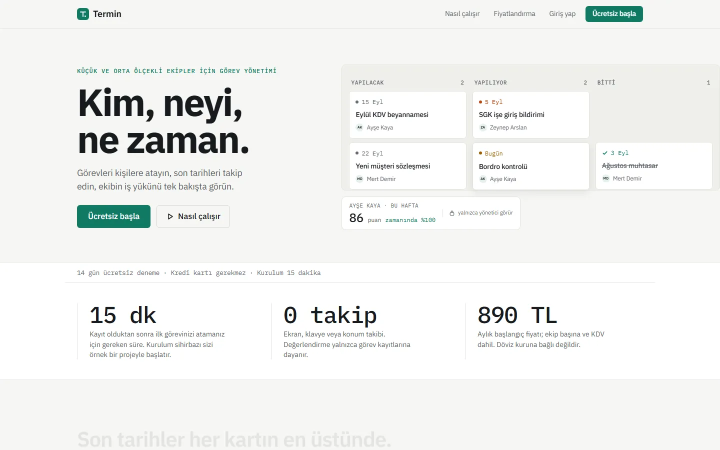 Termin — Task management for small and mid-size teams